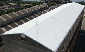 工場・倉庫棟の屋根・壁の遮熱防水塗装工事